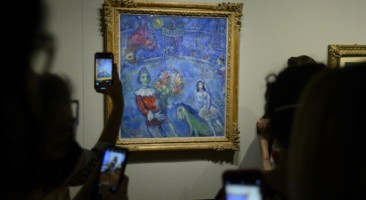 Exposição Marc Chagall, Um sonho de amor, no Centro Cultural Banco do Brasil, no Rio de Janeiro. Foto: © Tomaz Silva / Agência Brasil.