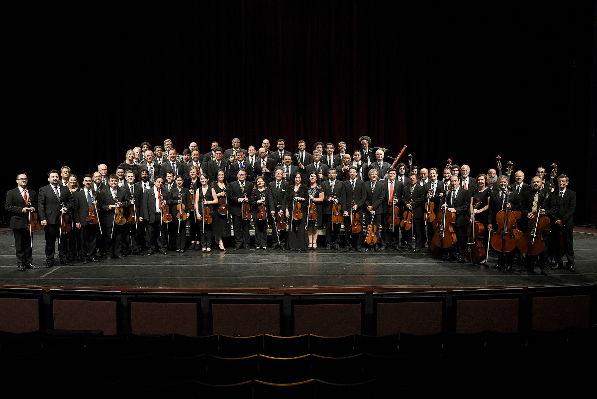 Orquestra Sinfônica do Paraná apresenta obras de Brahms e Korsakov no Guairão. Foto: Kraw Penas/SECC.