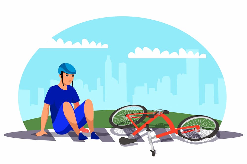 Prevenção de Quedas de Bicicleta: Estratégias, Lesões e a Importância da Coexistência Segura. Imagem de studio4rt no Freepik.